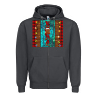 Smoke nana highland cow Christmas Zipper Hoodie - BarkalooDesign