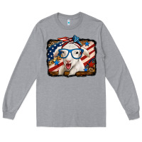 Heather Grey 4th of july baby sheep Long Sleeve Tee - Jasminsmagicworld