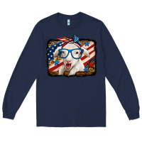 Navy 4th of july baby sheep Long Sleeve Tee - Jasminsmagicworld
