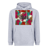 Heather Grey faith Heavyweight Hoodie - NancyCooperArtShop