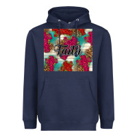 Navy faith Heavyweight Hoodie - NancyCooperArtShop