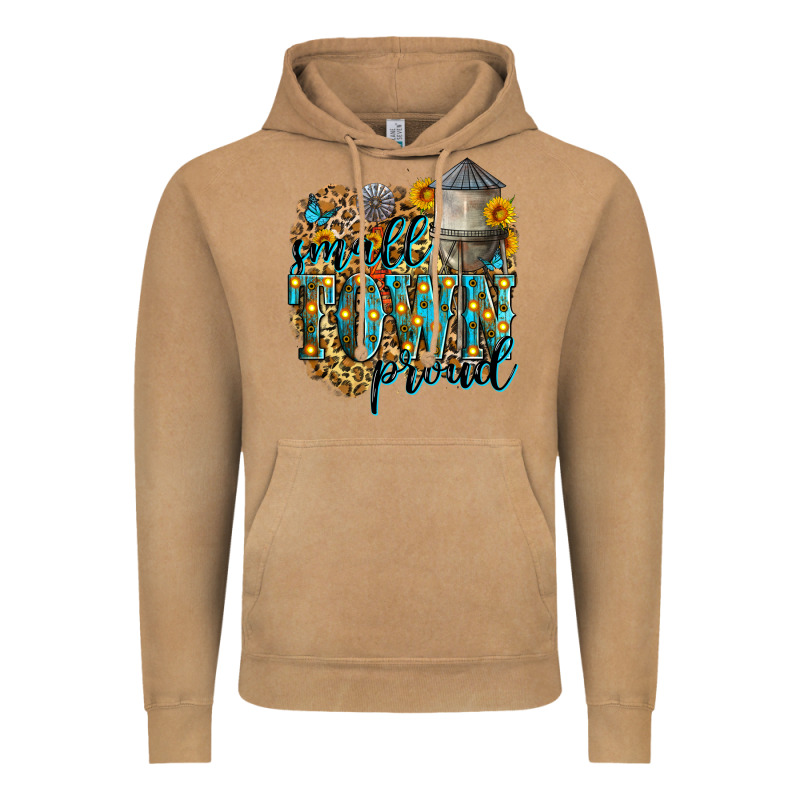 Small Town Proud Vintage Hoodie by Zillion Design Studio | Teevron