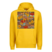 Lemon pumpkin plaid sunflower seamless Premium Hoodie - AdoDesignShop