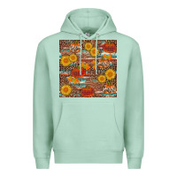 Seafoam pumpkin plaid sunflower seamless Premium Hoodie - AdoDesignShop