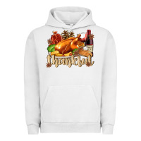 Pigment Lunar Rock Thankful with Turkey Urban Hoodie - texasbilliewilder