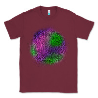Burgundy halloween leopard patch Classic Tee - BundleAndBundleShop