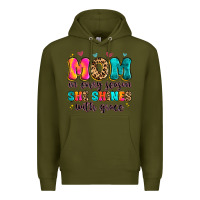 Army Green mom in every season she shines with grace Premium Hoodie - Artiststas