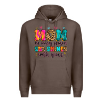 Coffee mom in every season she shines with grace Premium Hoodie - Artiststas