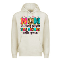 Oatmeal Heather mom in every season she shines with grace Premium Hoodie - Artiststas