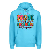 Ocean Blue mom in every season she shines with grace Premium Hoodie - Artiststas