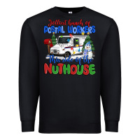 Black jolliest bunch of postal workers this side of the Premium Sweatshirt - MaliasSmallBusiness