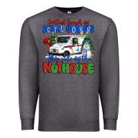 Charcoal Heather jolliest bunch of postal workers this side of the Premium Sweatshirt - MaliasSmallBusiness