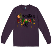 Plum santa's favorite elf Long Sleeve Tee - AdoDesignShop