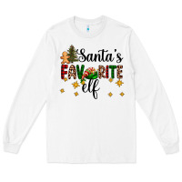 White santa's favorite elf Long Sleeve Tee - AdoDesignShop