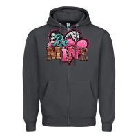 Smoke valentines day western hearts be mine Zipper Hoodie - Jasminsmagicworld