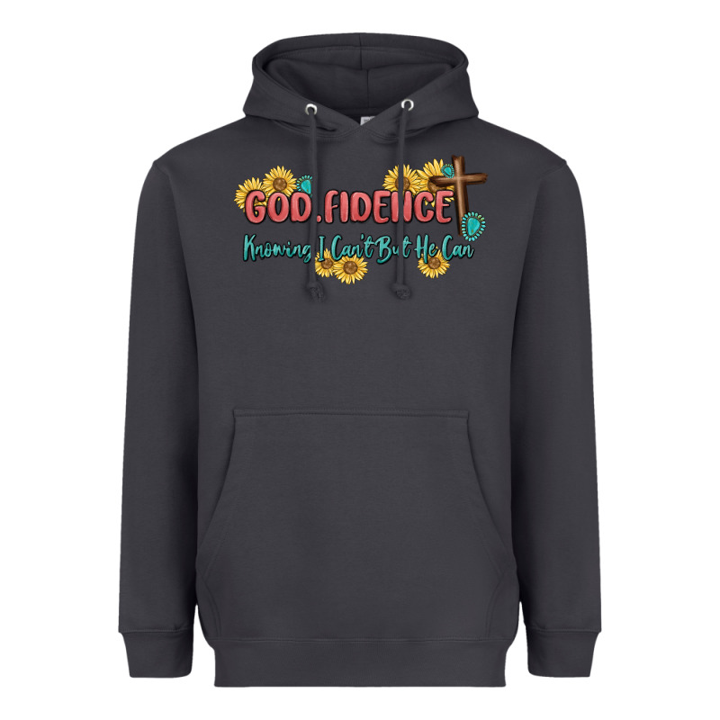 God Fidence Heavyweight Hoodie by MaliasSmallBusiness | Teevron
