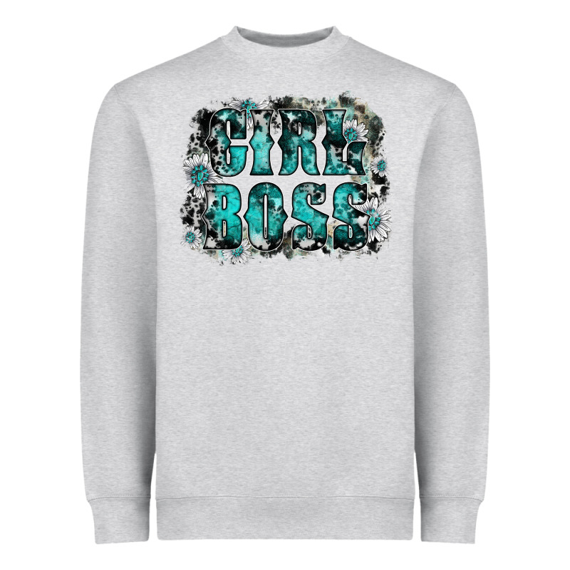 Girl Boss Heavyweight Sweatshirt by SublimationCraftShop | Teevron