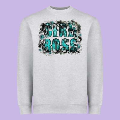Girl Boss Heavyweight Sweatshirt Designed By Sublimationcraftshop