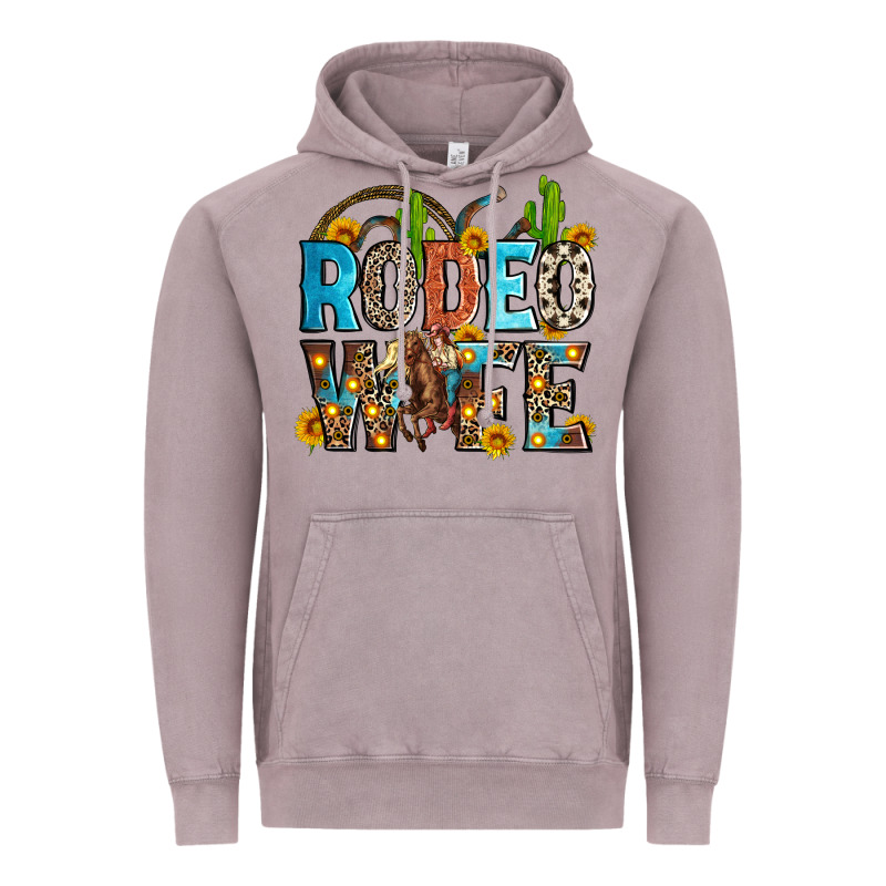 Rodeo Wife Vintage Hoodie by Zillion Design Studio | Teevron