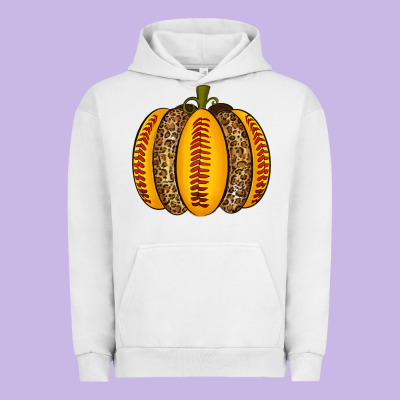 Softball Pumpkin Urban Hoodie Designed By Texasbilliewilder