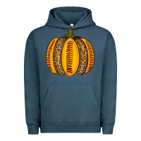 Pigment Midnight Navy Softball Pumpkin Urban Hoodie - texasbilliewilder