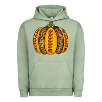 Pigment Oil Green Softball Pumpkin Urban Hoodie - texasbilliewilder