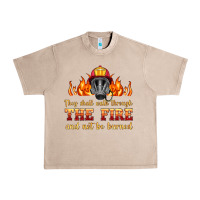 French Oak the fire with firefighter air mask Urban Heavy Tee - HRA Design Shop