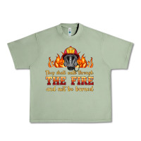Oil Green the fire with firefighter air mask Urban Heavy Tee - HRA Design Shop
