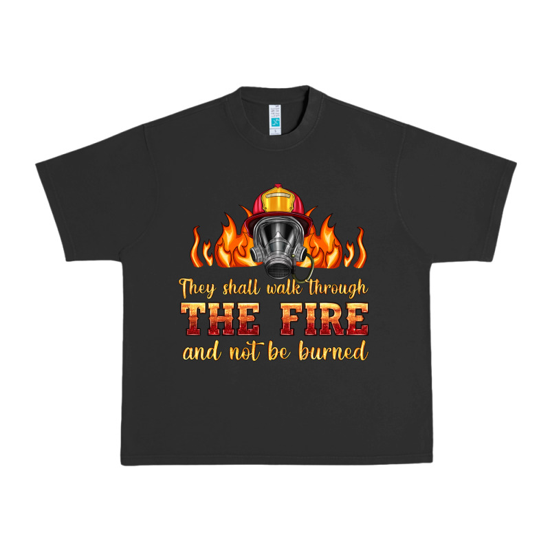 The Fire With Firefighter Air Mask Urban Heavy Tee by HRA Design Shop | Teevron