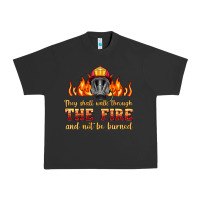 Pigment Black the fire with firefighter air mask Urban Heavy Tee - HRA Design Shop