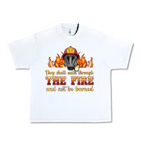 White the fire with firefighter air mask Urban Heavy Tee - HRA Design Shop
