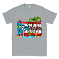 Heather Grey puerto rico and flowers with frog Classic Tee - AdoDesignShop