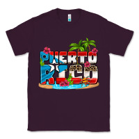 Plum puerto rico and flowers with frog Classic Tee - AdoDesignShop