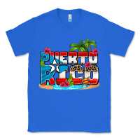 True Royal puerto rico and flowers with frog Classic Tee - AdoDesignShop