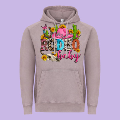 Rodeo Baby Vintage Hoodie Designed By Zillion Design Studio