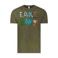 Vintage Olive lake life Vintage Tee - HRA Design Shop
