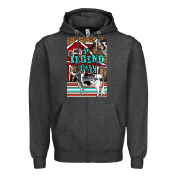 Charcoal Heather Western So Legend Dairy Holstein Cow Zipper Hoodie - LillyAllenDesigns
