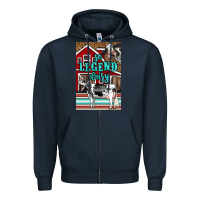 Navy Western So Legend Dairy Holstein Cow Zipper Hoodie - LillyAllenDesigns