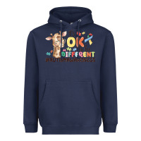 Navy its ok to be different Heavyweight Hoodie - MaliasSmallBusiness