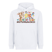White its ok to be different Heavyweight Hoodie - MaliasSmallBusiness