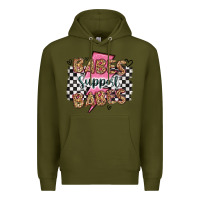 Army Green babes support babes Premium Hoodie - Artiststas