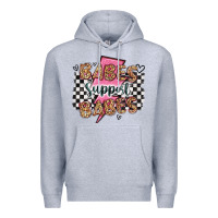 Heather Grey babes support babes Premium Hoodie - Artiststas