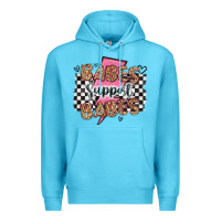 Ocean Blue babes support babes Premium Hoodie - Artiststas