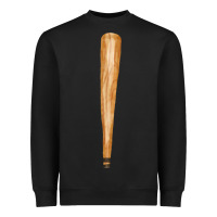 Black wooden baseball Heavyweight Sweatshirt - FaDigitalArtStudio