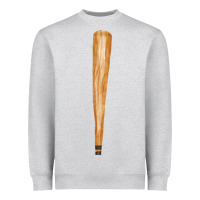 Heather Grey wooden baseball Heavyweight Sweatshirt - FaDigitalArtStudio