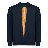 Navy wooden baseball Heavyweight Sweatshirt - FaDigitalArtStudio