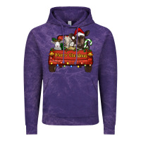 Cloud Purple merry christmas truck animals Vintage Hoodie - RanaPortraitStore