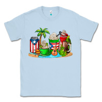 Dusty Blue puerto rico coffee cups Classic Tee - AdoDesignShop