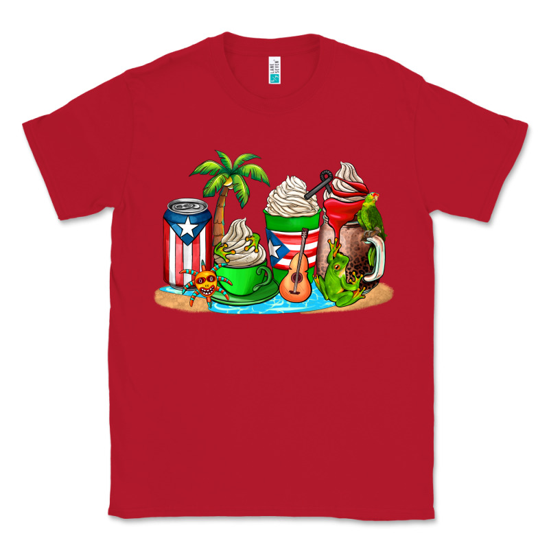 Puerto Rico Coffee Cups Classic Tee by AdoDesignShop | Teevron