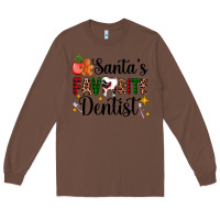 Chestnut santa's favorite dentist Long Sleeve Tee - AdoDesignShop